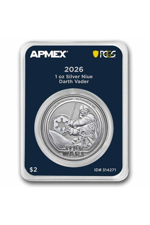 2026 Niue 1 oz Ag Star Wars Darth Vader (MD Premier +PCGS FS)
