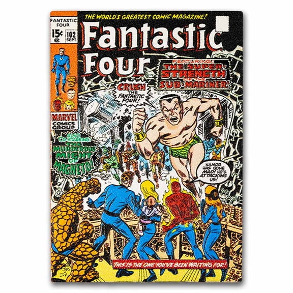 2026 Niue 1 oz Silver $2 Marvel COMIX: Fantastic Four #102 Cover