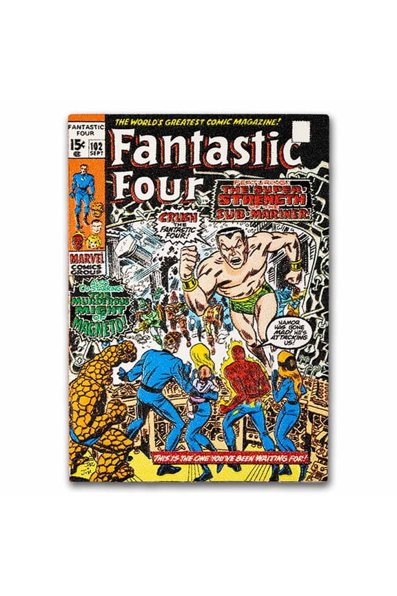 2026 Niue 1 oz Silver $2 Marvel COMIX: Fantastic Four #102 Cover