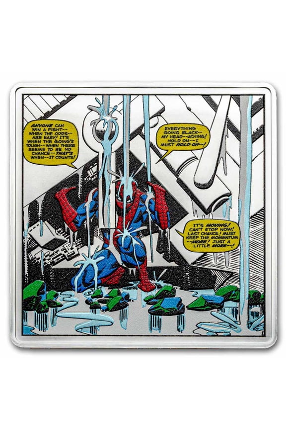 2026 Niue 1 oz Silver $2 Marvel: Spider-Man Finds Strength