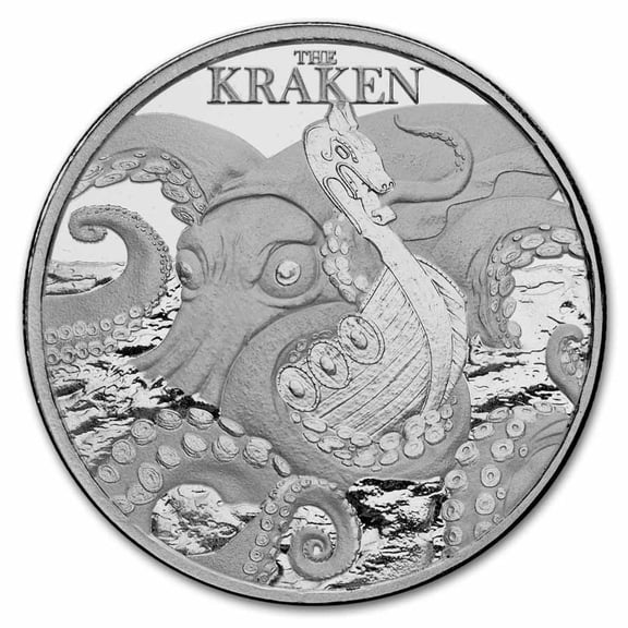 2026 Niue 1 oz Silver Mythical Creatures; The Kraken BU