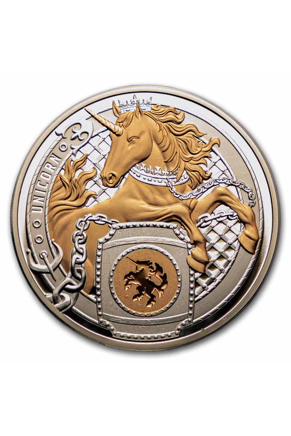 2026 Niue 1 oz Silver Proof Heraldic Beasts: Unicorn (Box & COA)
