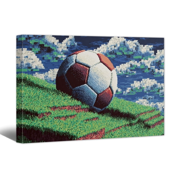 2026 North America World Football Cup Canvas Wall Art, Soccer Themed Canvas Print Artwork, Suitable for Living Room, Bedroom, Study & Office Wall Decor