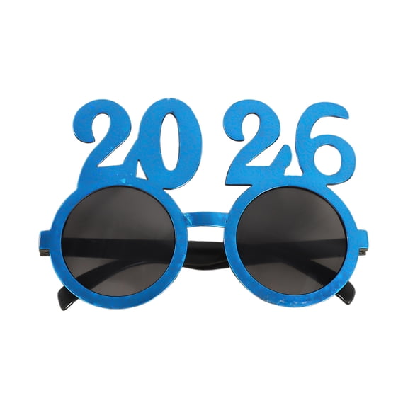 2026 Novelty Glasses PC Year Party Carnival Eyewear 2026 Number Decorative Glasses For Festive Gatherings Boys Riding Gear for Dirt Bikes compatible with Polarized Glasses Ski Goggle Squeegee Thumb