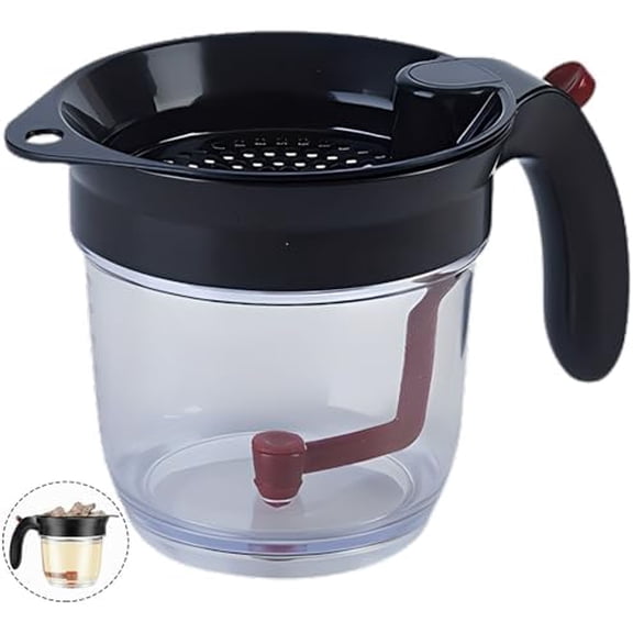 2026 Now Fat Separator With Bottom Release,Gravy Separator,for Cooking Healthier Gravy
