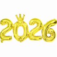 thumbnail image 1 of 2026 Number Balloon for New Year Party Decorations Large Aluminum Foil Decoration for Indoor and Outdoor Celebrations, 1 of 8