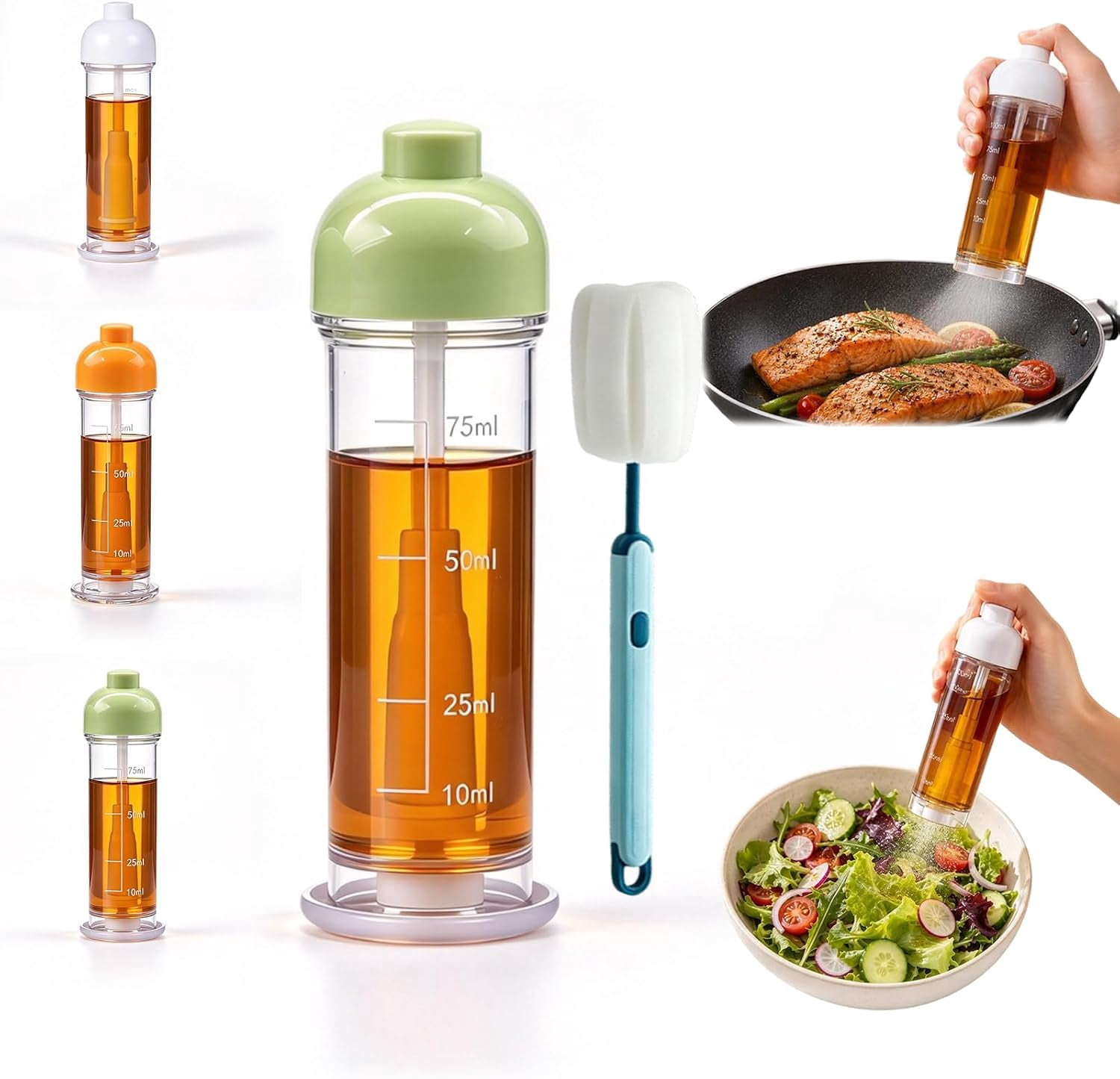 2026 Oil Sprayer for Cooking, Downward Spray Bottle Downward Oil ...