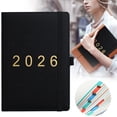 thumbnail image 1 of 2026 One Day One Page Daily Planner,Jan - Dec 2026,To Do List Planner,Your Ultimate Gift Calendar,A5 Daily Planner with Elastic Banded One Page Per Day Hardcover Monthly Agenda Notebook Leather Cover, 1 of 9