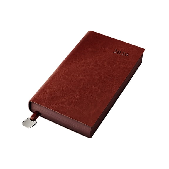 2026 Organiser Book Simulated Leather Finish Structured Calendar Pages For Daily Use