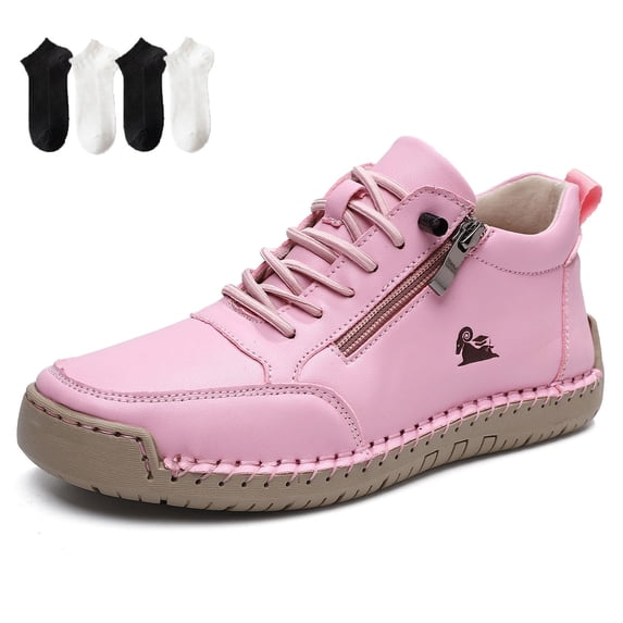2026 Orthopedic Zipper Sneakers for Women, Wide Toe Box Comfortable Walking Shoe