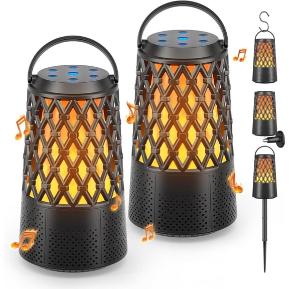 2026 Outdoor Speakers, for Men, 5.3 Speakers IPX6 , Auto-Pairing, Multi-Sync Up to 100-Speaker, Portable for Party Patio Deck Porch Backyard RV, Cool Gadget for Him