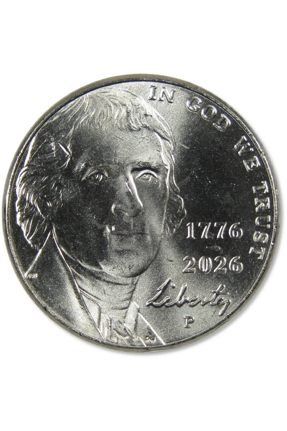 2026 P American 250th Anniversary Semiquincentennial Jefferson Nickel Uncirculated Mint State