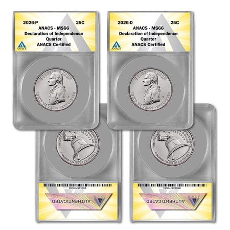 2026 P & D Declaration of Independence Semiquincentennial Quarter - MS66