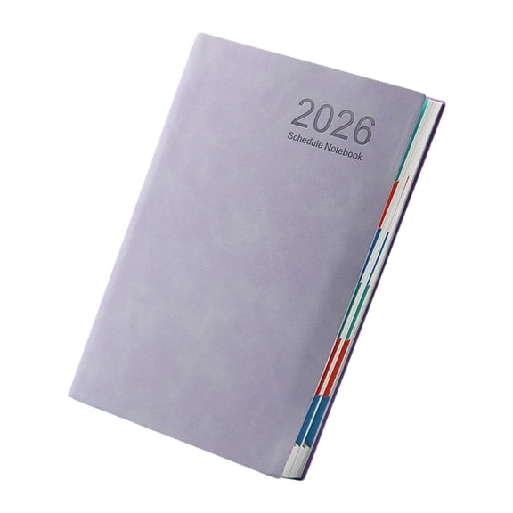 2026 PU Cover Calendar Planner Schedule Planner Notebook Weekly Planner