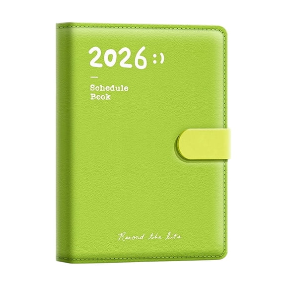 2026 PU Leather Planner with Magnetic Closure, Thick A5 Notebook for Youngster and Professional Weekly Daily Planning, 13-Month Schedule Organizer with Lay-Flat Binding