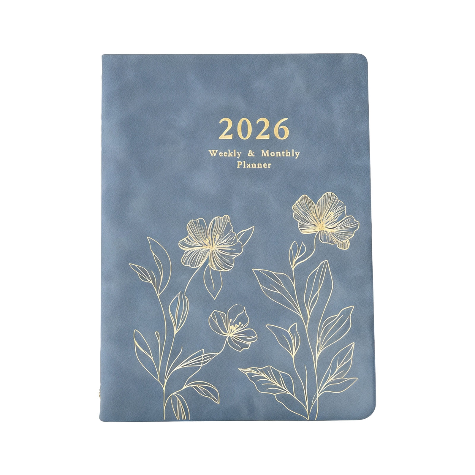 2026 PU Weekly Notebook Refillable Binder with Dated Pages Academic Planner for Men Women