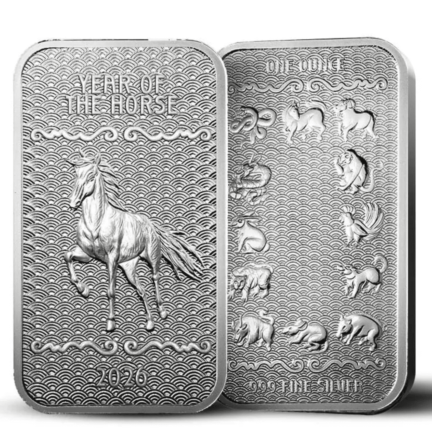 APMEX 2026 Pamp Suisse Lunar Series 2 Year of the Horse 1 oz Silver Bar