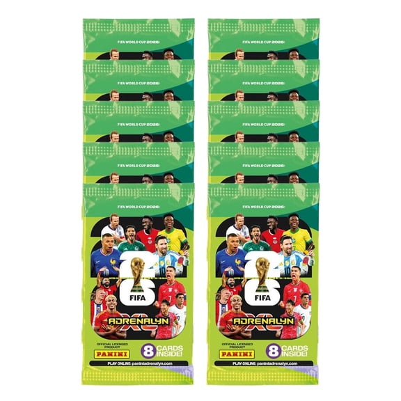 2026 Panini Adrenalyn XL FIFA World Cup Cards - 10-Pack Set (80 Cards)