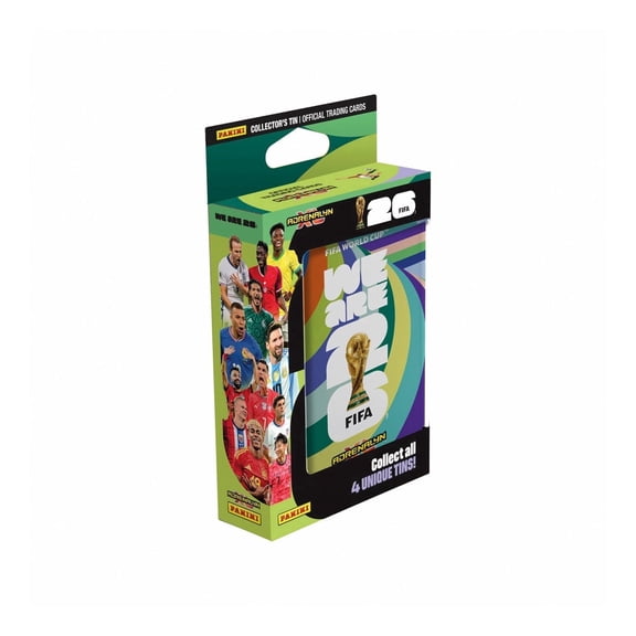 2026 Panini Adrenalyn XL FIFA World Cup Cards - Stripe Pocket Tin (35 Cards + 3 LE)