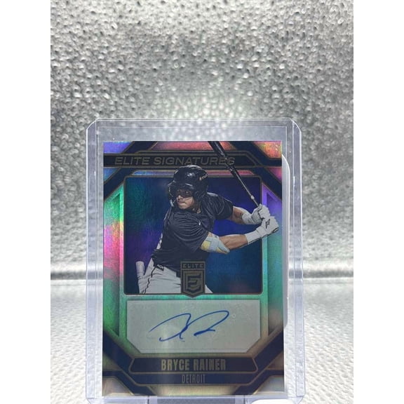 2026 Panini Donruss Elite Elite Signatures Bryce Rainer ES-BR Detroit Tigers Auto Card Detroit MLB Autographed Baseball Trading Card