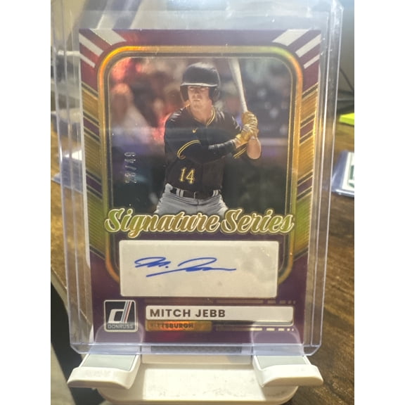 2026 Panini Donruss Signature Series Mitch Jebb #SS-MJ Purple /49