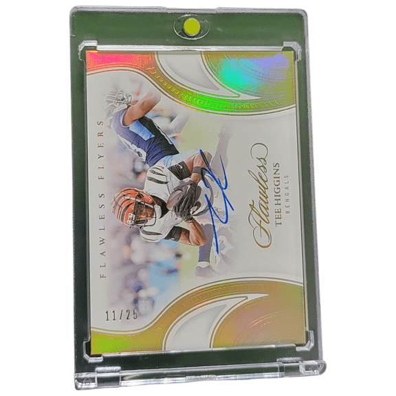 2026 Panini Flawless Flawless Flyers Tee Higgins Auto Cincinnati Bengals #FF-THS /25 Football Card