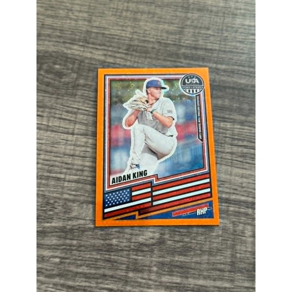 2026 Panini Prizm Aidan King Orange Prizm Rookie MLB Baseball Trading Card Short Print Limited Edition