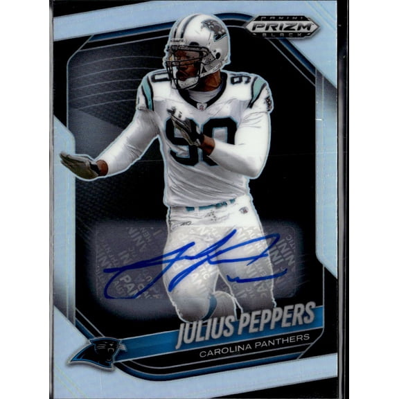 2026 Panini Prizm Black Julius Peppers Autographed Trading Card #17 Carolina Panthers NFL