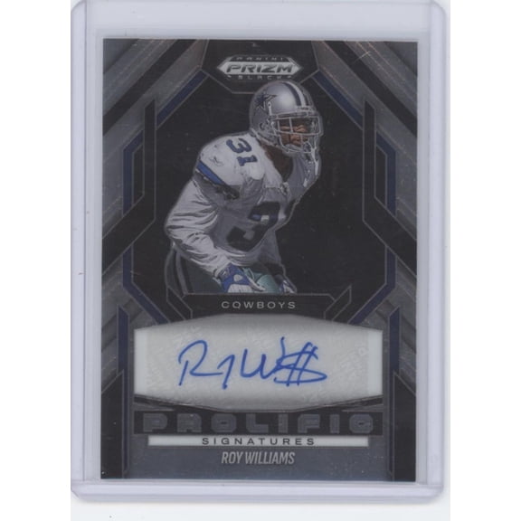 2026 Panini Prizm Black Prolific Signatures Roy Williams Auto PS-RWS Dallas Cowboys Dallas Cowboys NFL Autographed Football Trading Card