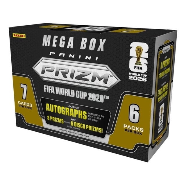 2026 Panini Prizm FIFA World Cup Soccer Hobby Mega Box Cards