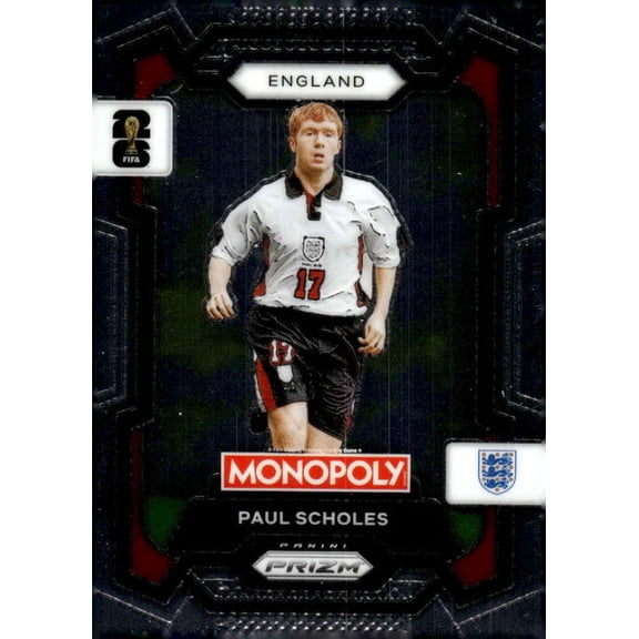 2026 Panini Prizm Monopoly FIFA World Cup #24 Paul Scholes England Soccer Futbol Base Trading Card