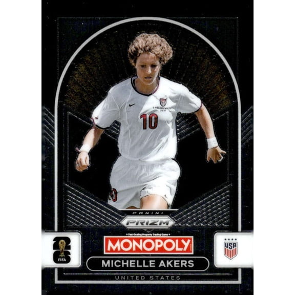 2026 Panini Prizm Monopoly FIFA World Cup #90 Michelle Akers United States Soccer Futbol Base Trading Card