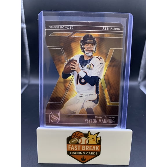 2026 Panini Silhouette Football Die Cut Peyton Manning #3 Denver Broncos Football Card