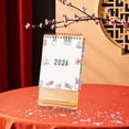 thumbnail image 1 of 2026 Paper Desk Calendar, Mini Red Desktop Planner With Year-Round Scheduling For Office Study Home Desk Organization And Business Gift For Professionals, 1 of 6