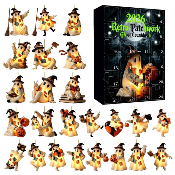2026 Patchwork Countdown 2D Acrylic Hanging Ornament Glowing Display ...