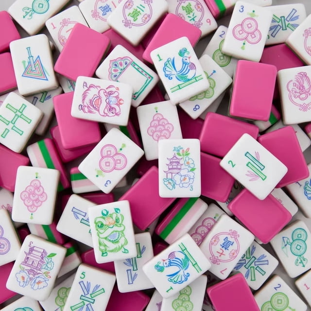 2026 Pink American Mahjong Set - 166 Premium Designer Mahjong Tiles ...