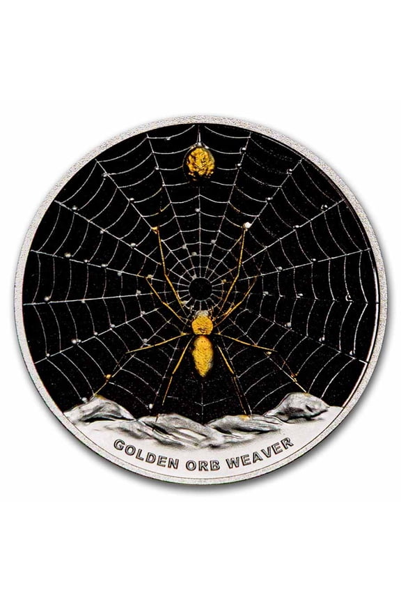 2026 Pitcairn Islands 1 oz Silver Golden Orb Weaver (Box & COA)