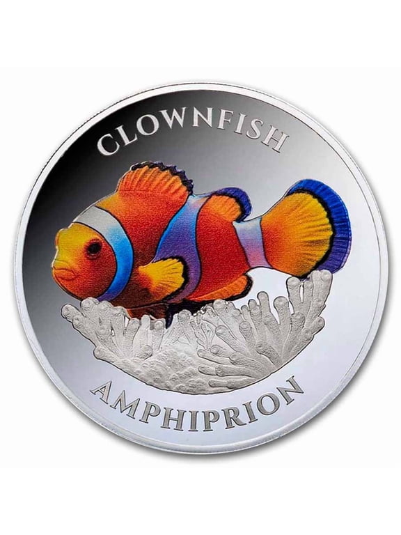 2026 Pitcairn Islands 5 oz Silver Proof Marine Life: Clownfish