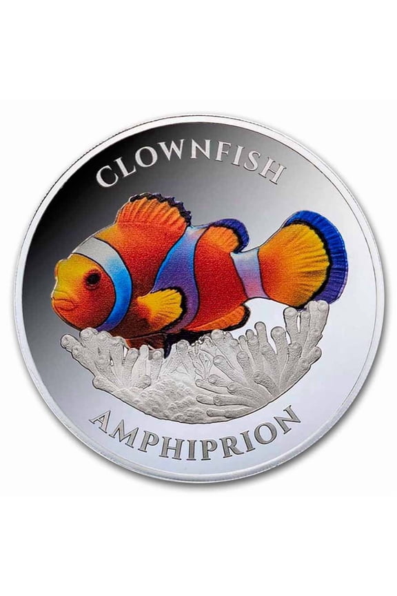 2026 Pitcairn Islands 5 oz Silver Proof Marine Life: Clownfish