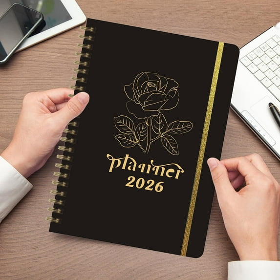 2026 Planner, 2026-2027 Weekly and Monthly Planner, 6.4”X8.5” Agenda with Tabs & Pocket for School and Work