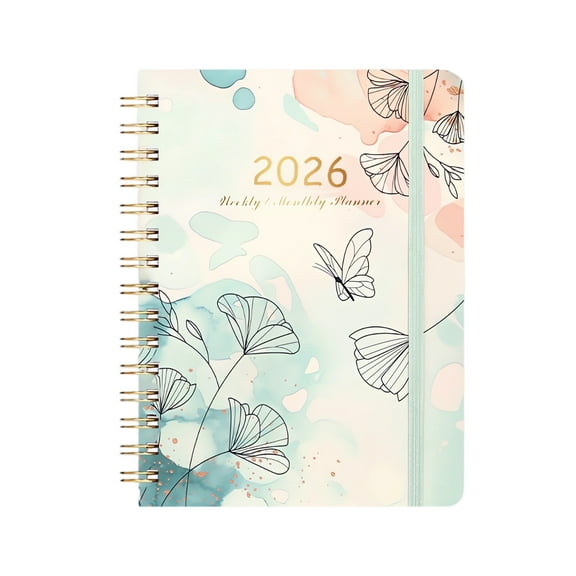 2026 Planner, Aesthetic Daily Organizer With Ample Note - Taking Space For To - Do Lists, Butterfly & Floral Design - For Students, Professionals, Daily Scheduling, Goal Tracking