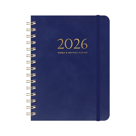 2026 Planner, Agenda Planner With Weekly And Monthly View, Daily Agenda Book And Yearly Planners Calendar Book, Spiral Bound With Tabs, Notes, Goals And Holidays, 1 Pcs, 8.46x6.10"