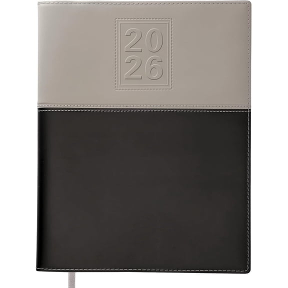 2026 Planner Calendar, 8"x10" : Includes 14 Months (November 2025 - December 2026) / 2026 Weekly Planner/Weekly Agenda/Monthly Calendar Organizer (Gray/Black)