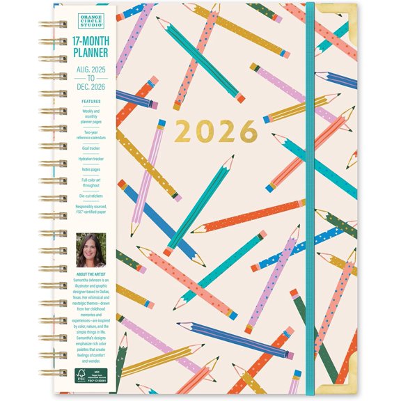 2026 Planner, Make Your Mark, Deluxe Extra Large Spiral Planners, Weekly & Monthly Spiral Notebook Planner For School or Work, Appointment, Budget & Goal Tracker
