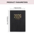 thumbnail image 1 of 2026 Planner Mini Diary Planner Calendar Book 3.07X4.17IN, Black, 1 of 8