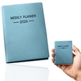 thumbnail image 1 of 2026 Planner Monthly Weekly, 3'' x 4'' Daily Planner with Pocket Calendar, Portable Calendar Planner 2026-2027 for Women Men, 2026 Calendar Planner Book for Home Office Classroom, A7, Lake Blue, 1 of 9