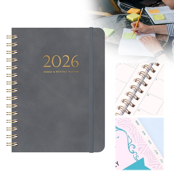 2026 Planner Notebook, 2026 A5 Planner - Daily Schedule Book with Hardcover for Time Management, Business Journal, by Goohae