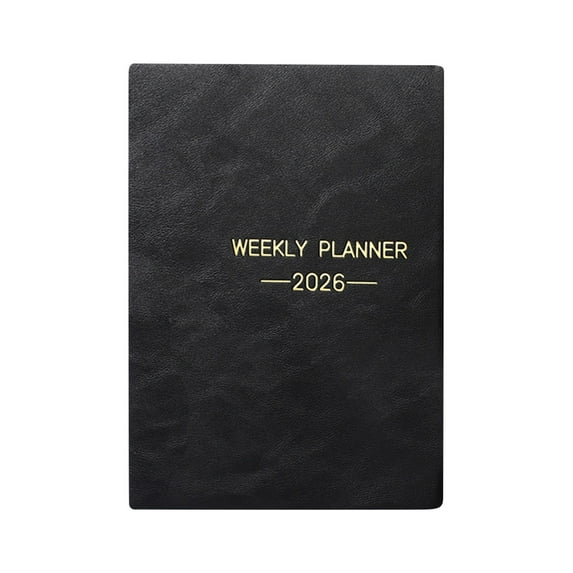 2026 Planner-Planner 2026,2026 Weekly Monthly Planner, Jan.2026 - Dec.2026, 5.7"x 8.1", Thick Paper, Leather Cover,Used as Notebook, Travel Log, Memo, Notepad Home Office Use(Black,8.1x5.7")