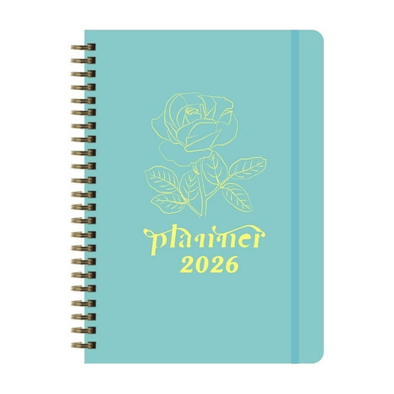 2026 Planner - Planner 2026 from January 2026 - December 2026, Weekly & Monthly Planners Spiral Bound with 12 Monthly Tabs, Inner Pocket, 6.4" x 8.5"