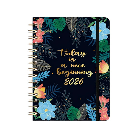 2026 Planner, Spiral Notebook With Sufficient Note - Taking Space, To - Do List Recording, Hyperlink Image Compatible - Aesthetic Schedule Book For Daily Planning, Office